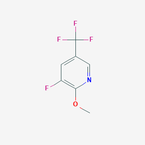 molecular formula C7H5F4NO B1388479 3-Fluoro-2-methoxy-5-(trifluoromethyl)pyridine CAS No. 1138011-20-7