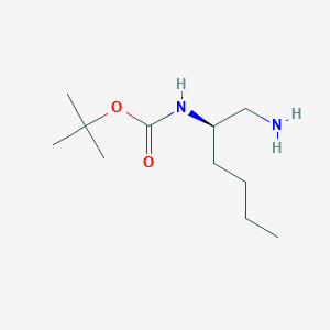 molecular formula C11H24N2O2 B13884795 (R)-2-N-Boc-hexane-1,2-diamine 