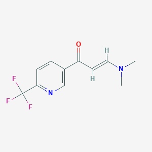 (E)-3-(Dimethylamino)-1-(6-(trifluoromethyl)pyridin-3-YL)prop-2-EN-1-one