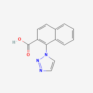 molecular formula C13H9N3O2 B13884810 1-(Triazol-1-yl)naphthalene-2-carboxylic acid 