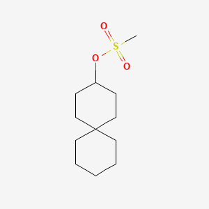molecular formula C12H22O3S B13884812 Spiro[5.5]undecan-3-yl methanesulfonate 