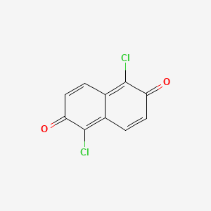 molecular formula C10H4Cl2O2 B13884818 1,5-Dichloronaphthalene-2,6-dione 