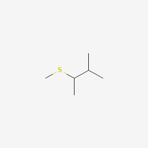 molecular formula C6H14S B13884864 Butane, 2-methyl-3-(methylthio)- CAS No. 53897-51-1