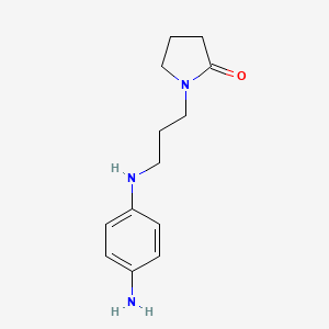 molecular formula C13H19N3O B13884883 1-[3-(4-Aminoanilino)propyl]pyrrolidin-2-one 