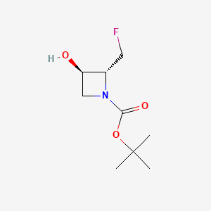 molecular formula C9H16FNO3 B13884945 Tert-butyl trans-2-(fluoromethyl)-3-hydroxy-azetidine-1-carboxylate 