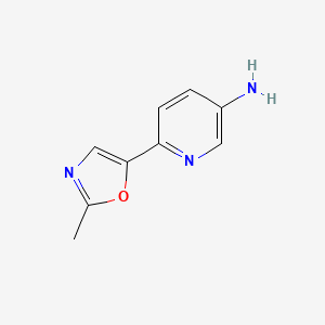 molecular formula C9H9N3O B13884948 6-(2-Methyl-1,3-oxazol-5-yl)pyridin-3-amine 