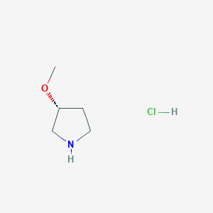 molecular formula C5H12ClNO B1388495 (R)-3-Methoxypyrrolidine hydrochloride CAS No. 474707-30-7