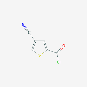 molecular formula C6H2ClNOS B13884956 4-Cyanothiophene-2-carbonyl chloride 
