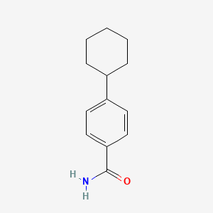 molecular formula C13H17NO B13884958 4-Cyclohexylbenzamide 