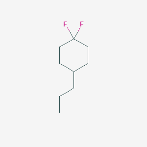 molecular formula C9H16F2 B1388498 1,1-Difluoro-4-n-propylcyclohexane CAS No. 1186195-17-4