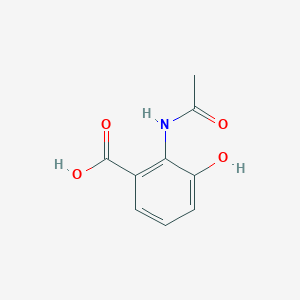 molecular formula C9H9NO4 B138850 2-acetamido-3-hydroxybenzoic acid CAS No. 135891-44-0