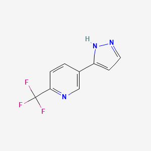 5-(1H-Pyrazol-5-yl)-2-(trifluoromethyl)pyridine