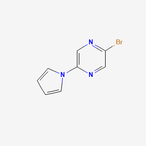 2-Bromo-5-(1H-pyrrol-1-yl)pyrazine