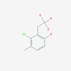 molecular formula C9H7ClF4 B1388510 2-Chloro-4-fluoro-1-methyl-3-(2,2,2-trifluoroethyl)benzene CAS No. 1099597-59-7