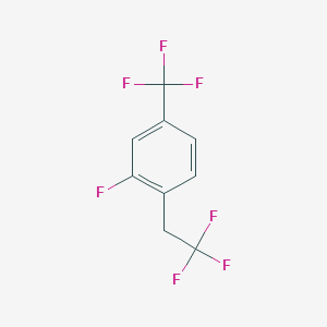 molecular formula C9H5F7 B1388511 2-Fluoro-1-(2,2,2-trifluoroethyl)-4-(trifluoromethyl)benzene CAS No. 1099597-72-4