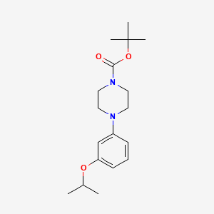 molecular formula C18H28N2O3 B13885183 Tert-butyl 4-(3-propan-2-yloxyphenyl)piperazine-1-carboxylate 