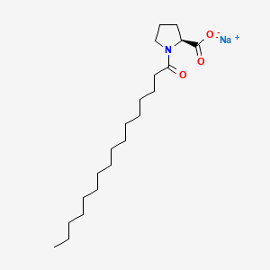 molecular formula C21H38NNaO3 B1388521 1-(1-Oxohexadecyl)-L-proline sodium salt CAS No. 58725-33-0