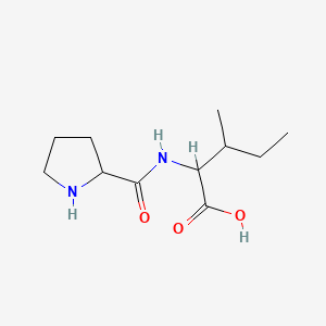 molecular formula C11H20N2O3 B13885311 3-Methyl-2-(pyrrolidine-2-carbonylamino)pentanoic acid 