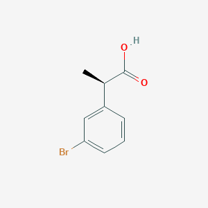 molecular formula C9H9BrO2 B13885399 (R)-2-(3-Bromophenyl)propanoic acid 