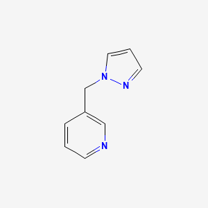 molecular formula C9H9N3 B13885407 1-(3-Pyridylmethyl)pyrazole 