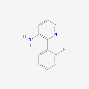 molecular formula C11H9FN2 B1388542 2-(2-Fluorophenyl)pyridin-3-amine CAS No. 1214351-77-5