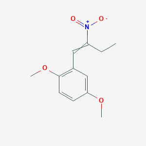 molecular formula C12H15NO4 B13885440 1,4-Dimethoxy-2-(2-nitrobut-1-enyl)benzene 