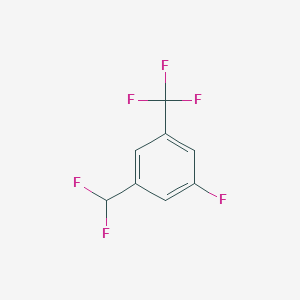 1-(Difluoromethyl)-3-fluoro-5-(trifluoromethyl)benzene
