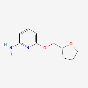 molecular formula C10H14N2O2 B13885515 6-(Oxolan-2-ylmethoxy)pyridin-2-amine 