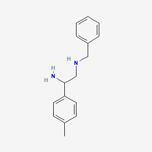 molecular formula C16H20N2 B13885516 N'-benzyl-1-(4-methylphenyl)ethane-1,2-diamine 
