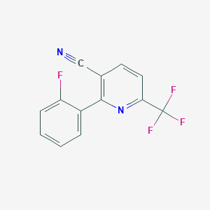 2-(2-Fluorophenyl)-6-(trifluoromethyl)nicotinonitrile