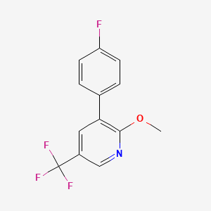 3-(4-Fluorophenyl)-2-methoxy-5-(trifluoromethyl)pyridine