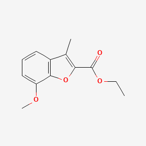 molecular formula C13H14O4 B13885600 Ethyl 7-methoxy-3-methyl-1-benzofuran-2-carboxylate 