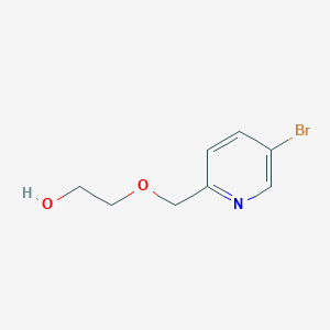 molecular formula C8H10BrNO2 B13885625 2-((5-Bromopyridin-2-yl)methoxy)ethanol 