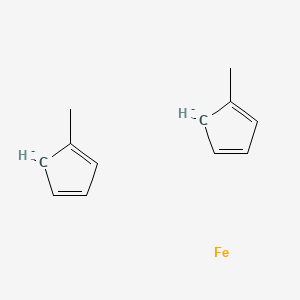 molecular formula C12H14Fe-2 B13885745 Iron;1-methylcyclopenta-1,3-diene 