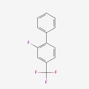 molecular formula C13H8F4 B1388575 2-Fluoro-4-(trifluoromethyl)-1,1'-biphenyl CAS No. 1214369-54-6