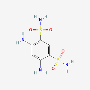 molecular formula C6H10N4O4S2 B13885760 4,6-Diaminobenzene-1,3-disulfonamide 
