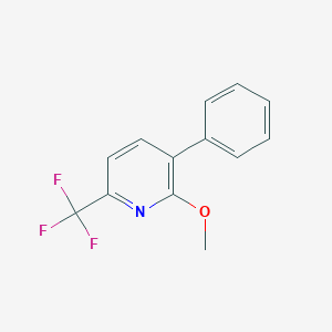 molecular formula C13H10F3NO B1388577 2-Methoxy-3-phenyl-6-(trifluoromethyl)pyridine CAS No. 1214369-87-5