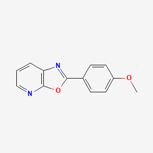 molecular formula C13H10N2O2 B13885770 2-(4-Methoxyphenyl)-oxazolo[5,4-b]pyridine 
