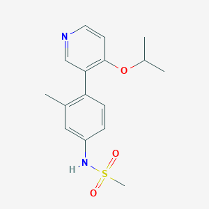 molecular formula C16H20N2O3S B13885773 N-[3-methyl-4-(4-propan-2-yloxypyridin-3-yl)phenyl]methanesulfonamide 