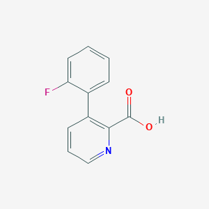 molecular formula C12H8FNO2 B1388578 3-(2-Fluorophenyl)picolinic acid CAS No. 1214363-16-2