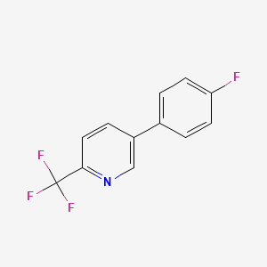 molecular formula C12H7F4N B1388579 5-(4-Fluorophenyl)-2-(trifluoromethyl)pyridine CAS No. 1214358-23-2
