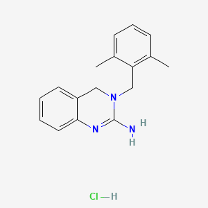 molecular formula C17H20ClN3 B13885790 3-[(2,6-dimethylphenyl)methyl]-4H-quinazolin-2-amine;hydrochloride 