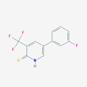 5-(3-Fluorophenyl)-3-(trifluoromethyl)pyridine-2-thiol