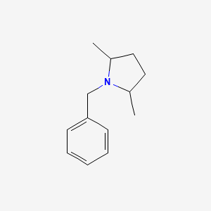 molecular formula C13H19N B13885853 Pyrrolidine, 1-benzyl-2,5-dimethyl- 