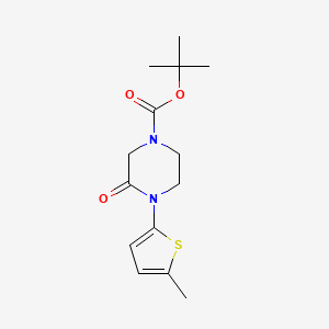 molecular formula C14H20N2O3S B13885882 Tert-butyl 4-(5-methylthiophen-2-yl)-3-oxopiperazine-1-carboxylate 
