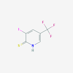 molecular formula C6H3F3INS B1388590 2-Mercapto-3-iodo-5-(trifluoromethyl)pyridine CAS No. 1214324-78-3