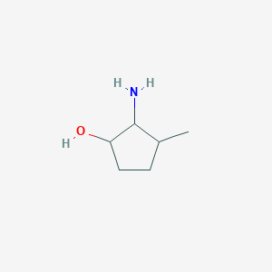 molecular formula C6H13NO B13885904 2-Amino-3-methylcyclopentan-1-ol 
