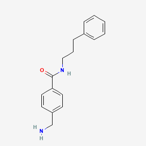 molecular formula C17H20N2O B13885916 4-(aminomethyl)-N-(3-phenylpropyl)benzamide 