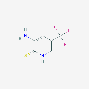 molecular formula C6H5F3N2S B1388594 3-Amino-2-mercapto-5-(trifluoromethyl)pyridine CAS No. 89571-66-4