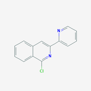 molecular formula C14H9ClN2 B13885978 1-Chloro-3-pyridin-2-ylisoquinoline 